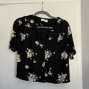 Flower button up